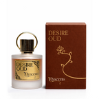 Desire Oud warm oud and woody perfume bottle by Elyscents UAE